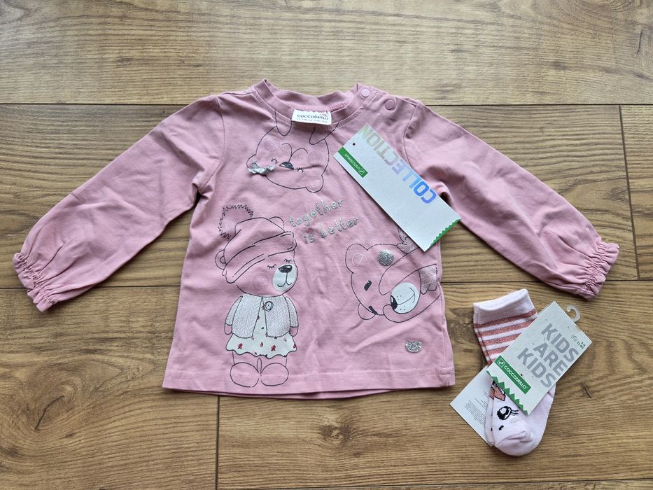 Bluzka dzieczęca r. 74 Coccodrillo skarpetki gratis