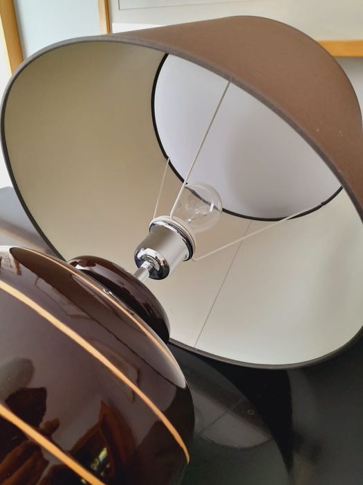 Lampy stołowe 2 szt., wys. 64cm, brązowe