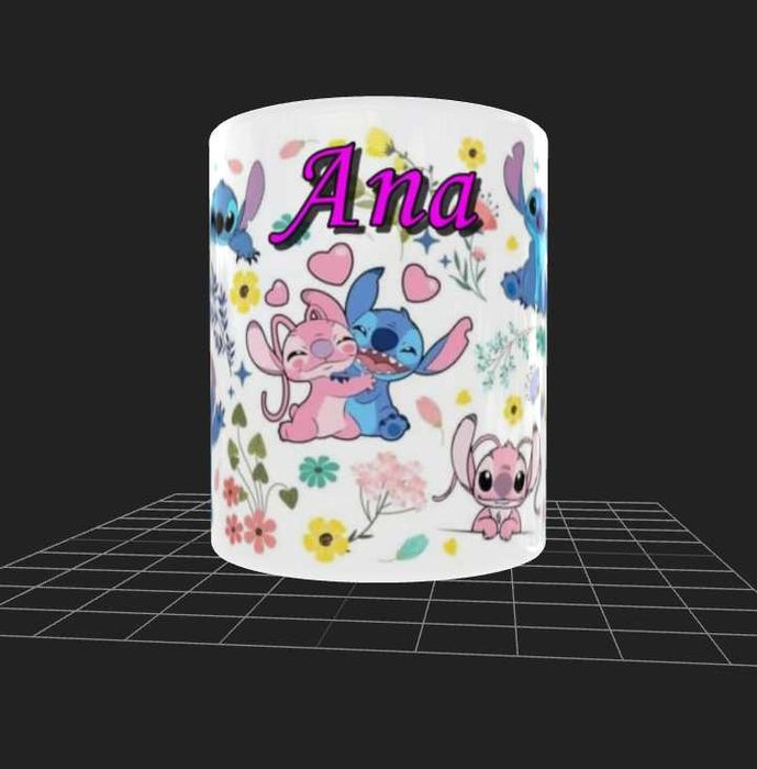 Canecas Personalizadas Stitch dá para colocar nome, foto etc64286563824770125