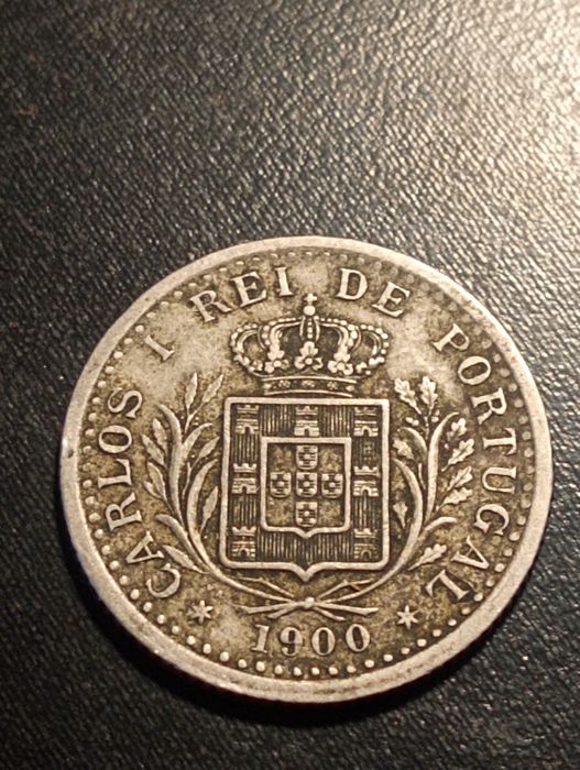 Moeda de 100 reis - Tostão - Portugal 1900 - Soberba