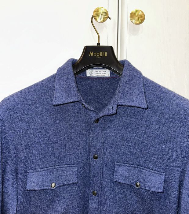 Овершорт из шерсти и кашемира Brunello Cucinelli