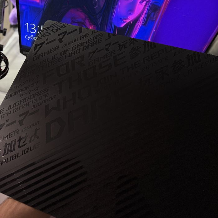 Asus moonstone ace l black glass mouse pad / скло  / скляний килим