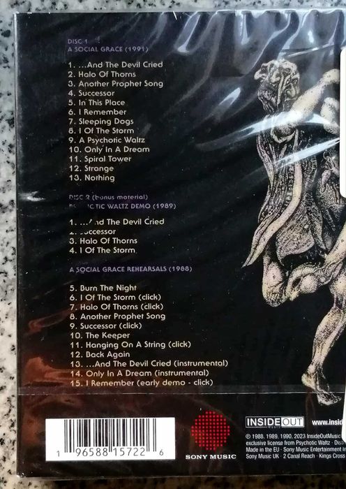 Cd de PSYCHOTIC WALTZ - A Social Grace (edição 2 cds, novo selado)