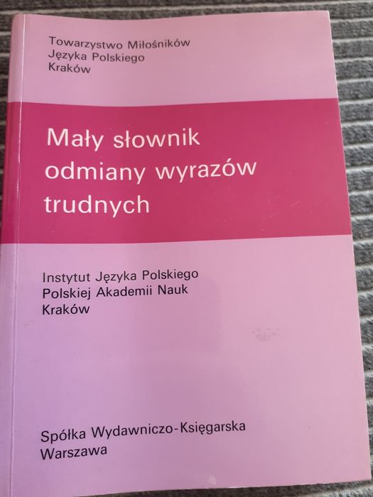Mały słownik odmiany wyrazów trudnych