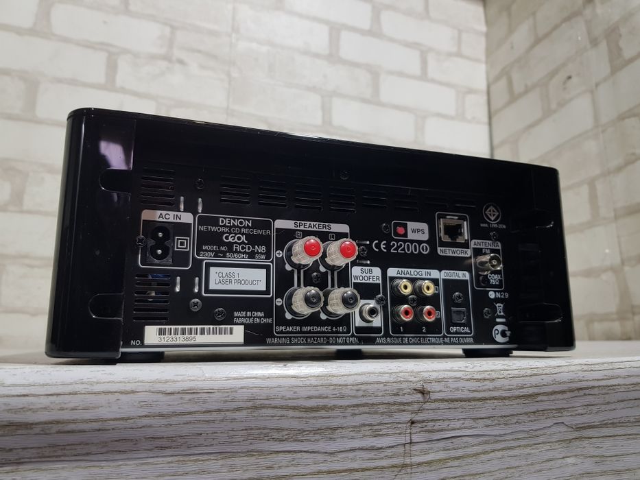 Стерео ресивер/програвач DENON RCD-N8, *2x65 Вт, Wi-Fi, USB, б/у з Німеччини