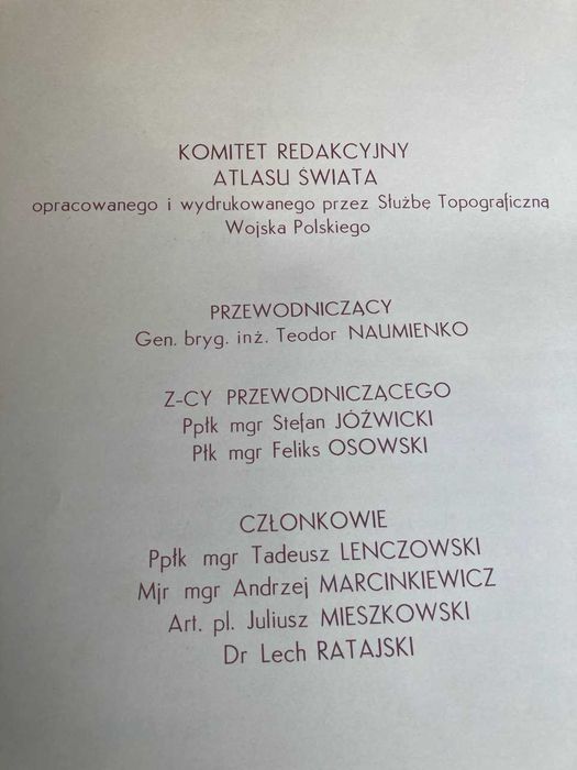 Stary Atlas Świata z PRL