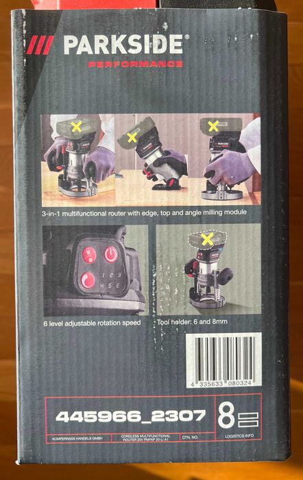 Aku frezarka wielofunkcyjna Parkside PERF PMFAP