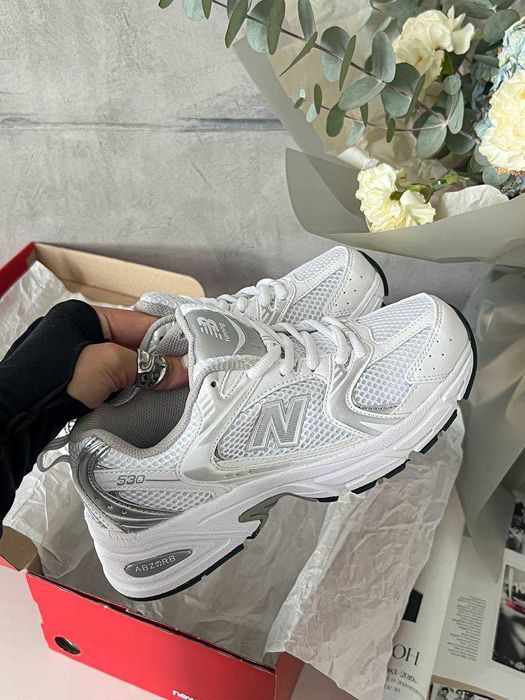 Кросівки New Balance 530 White Silver | кроси Ню Беленс 530 біло-сірі