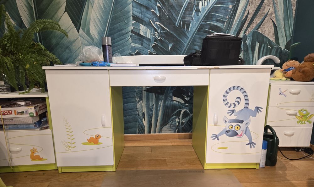 Meblik Happy Animals White z biurkiem