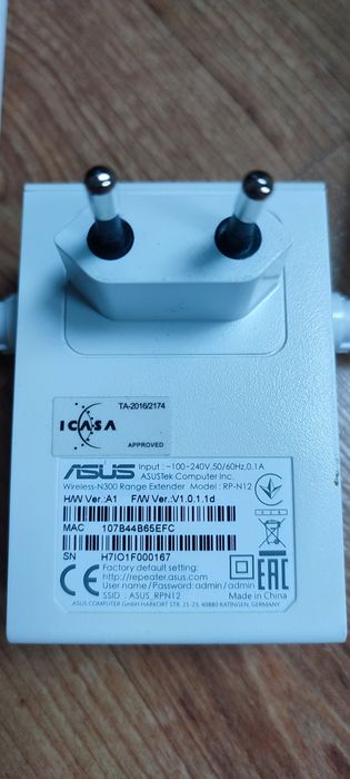 Wzmacniacz wifi Asus rp-n12