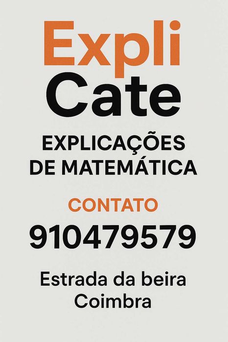 Explicações de Matemática - Coimbra