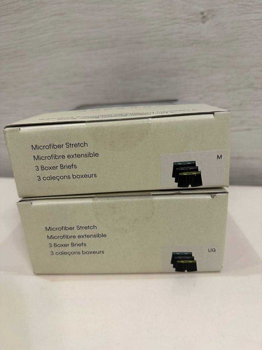 Набір чоловічі труси боксери Calvin Klein упаковка 3 штуки чорні