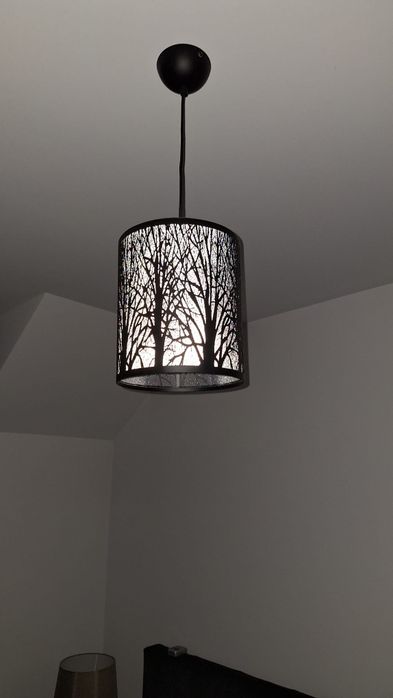Zestaw lamp stołowa i wisząca