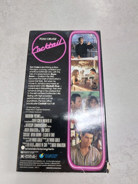 Cocktail. Tom Cruise. Vhs