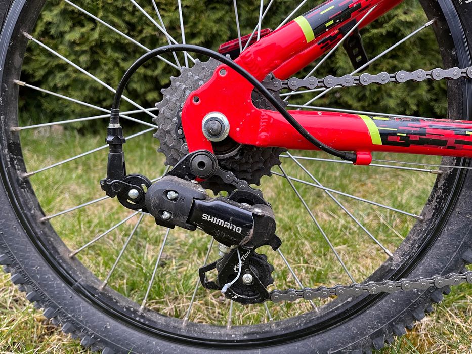 Rower dziecięcy górski Rockrider ST900, koło 20 cali, amorki, błotniki