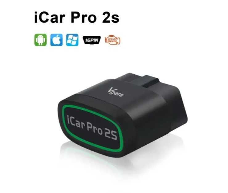 OBD2 сканер Vgate iCar Pro 2S BT5.3 для електромобілів EV iOS, Android
