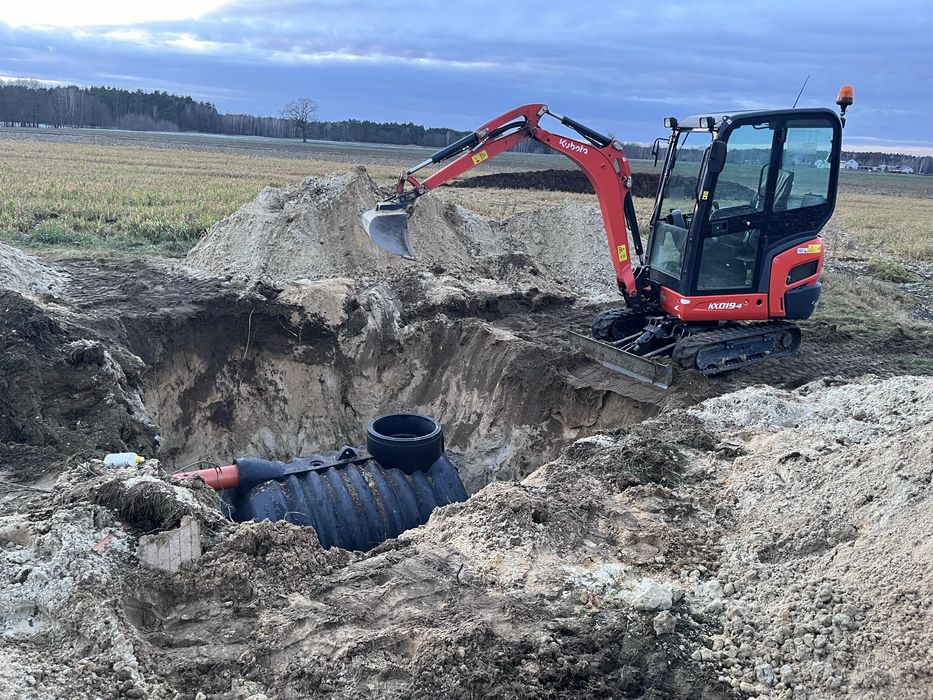 Uslugi minikoparka wiertnica