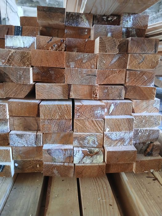 Рейка суха соснова стругана 45мм на 95мм 4метри