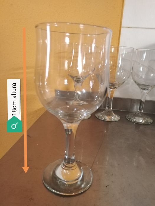 Copos altos de balão