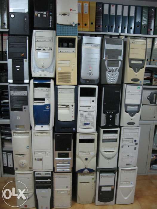 Computadores usados a funcionarem