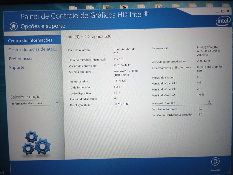 HP Pavilion - i7 7700 a 2,8Ghz com referência 15-bc201np