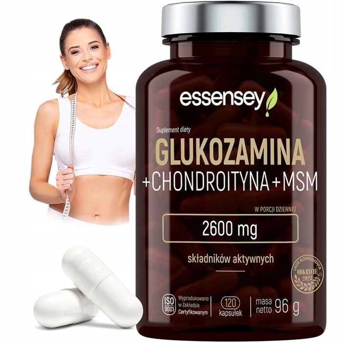 glukozamina kompleks na mocne stawy i kości + chondroityna + msm 2600mg