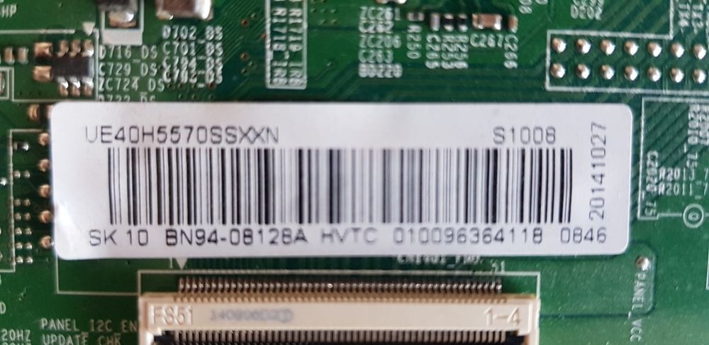 Mainboard e fonte tv led samsung