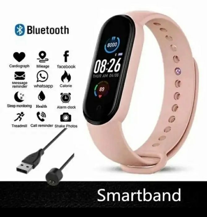 Смарт часи браслет, фітнес браслет, блютуз годинник