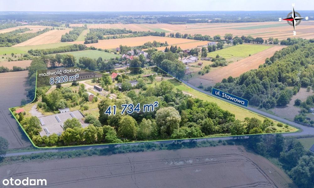 Duża działka usługowo mieszkaniowa gm. Kłomnice - Widok 4