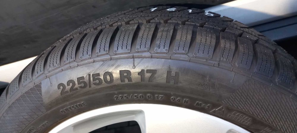 Koła DEMO zima oryg. AUDI VW  7x17, 5x112, ET47, 57.1+225/50R17 M+S