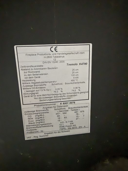 Kominek koza styl loft