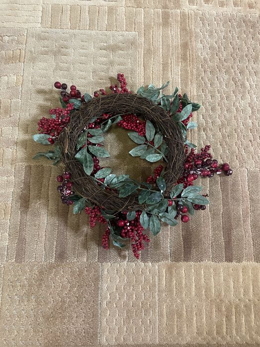 Новорічна прикраса віночок дощик