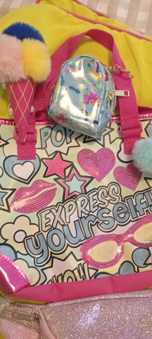 Бананка с единорогом  рюкзак сумка брелки