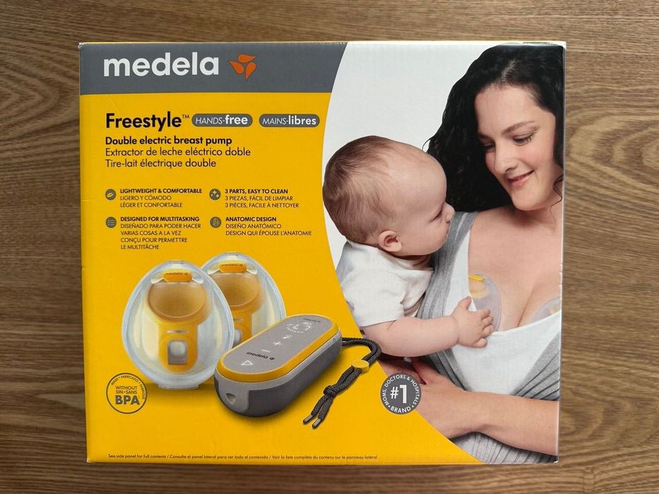Молоковідсмоктувач Medela Freestyle Hands-free + аксесуари + бюстгальтер + пляшечки