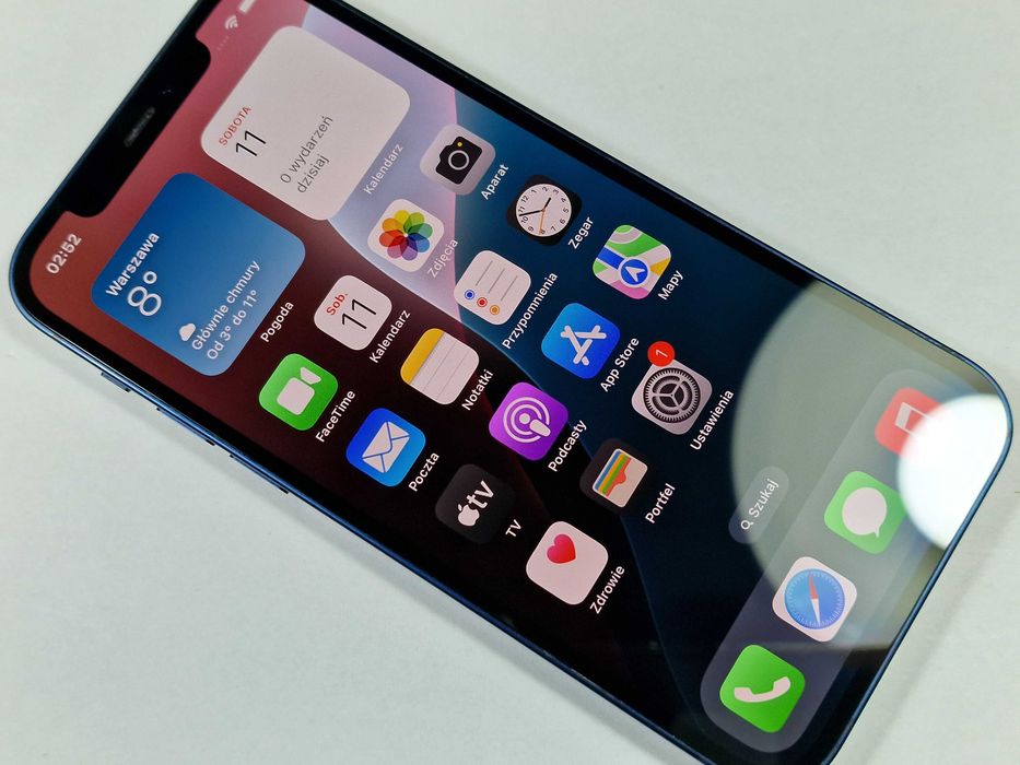 Iphone 12 64GB/ Blue/ Niebieski/ BAT 86%/ Grade B + ładowarka