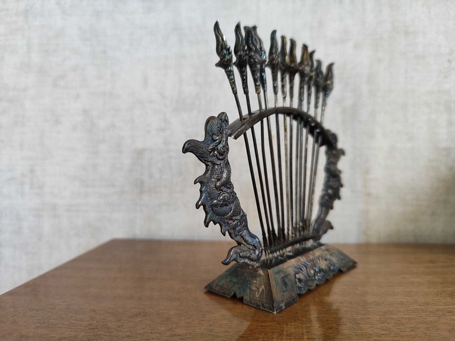 Набор шпажек для канапе из серебра 875 пробы. Производство Вьетнам.