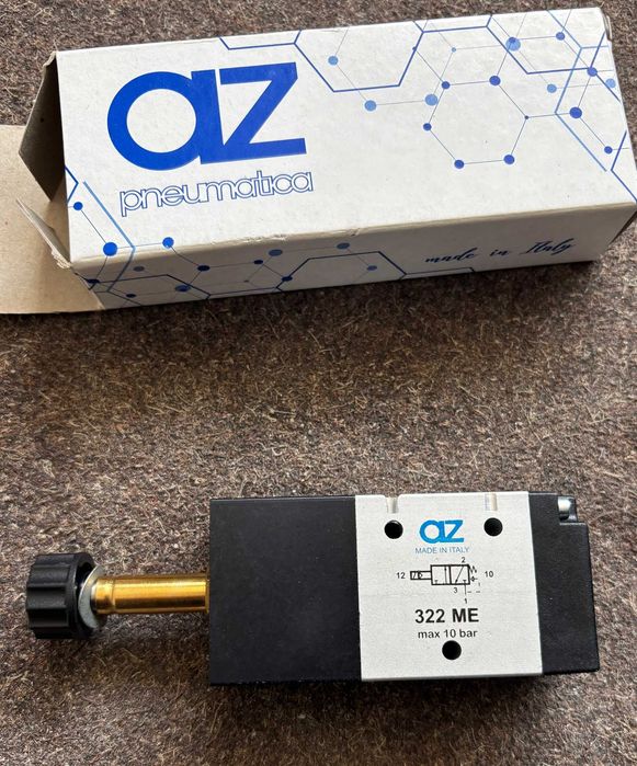 322 ME Elektrozawór 3/2NC 1/4" pneumatyczny NOWY