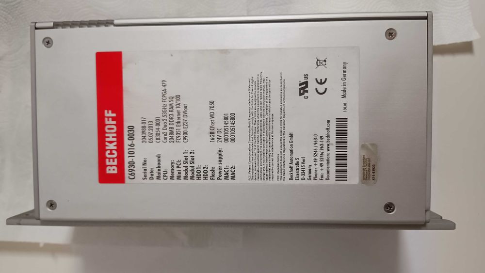 Komputer Beckhoff c6930