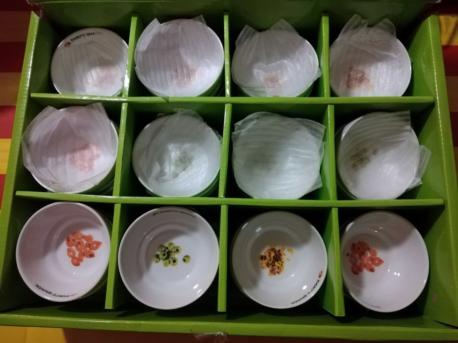 Tacinhas Novas Snack Porcelana 40unid