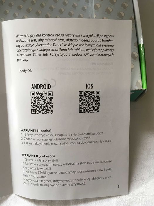 Gra planszowa Rozsypanka zdaniowa