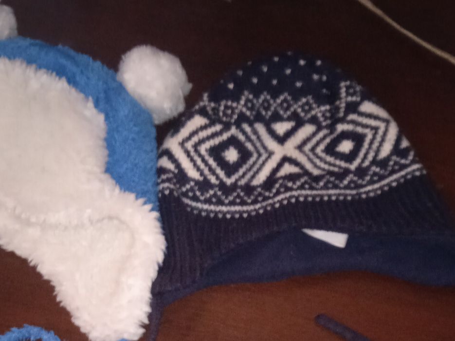Зимові Шапочки на хлопчика 1-2 роки.