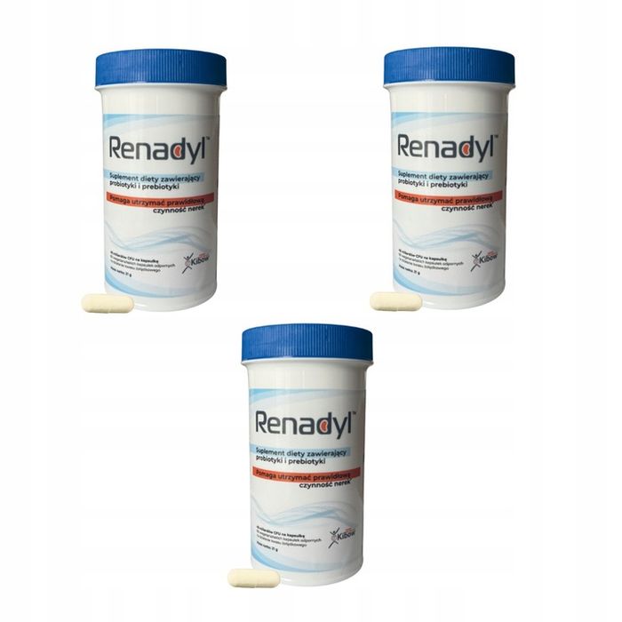 renadyl 3-pack - zaawansowany probiotyk drowie nerek i jelit 3 x 60 kapsułek