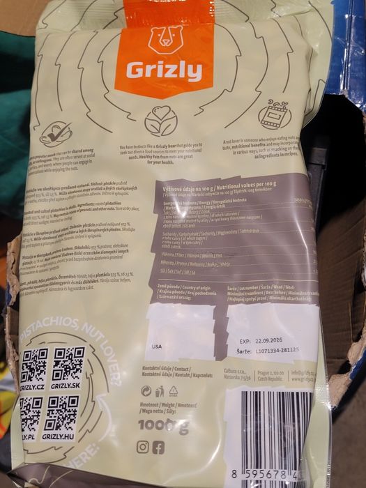 Pistacje JAMBO prażone lekko solone  pyszne.