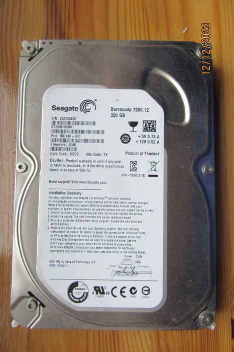Dysk HDD 320 GB - Seagate