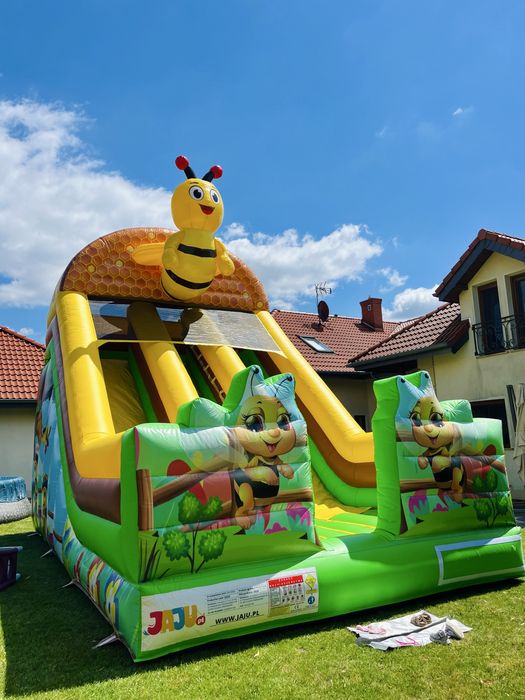 Dmuchaniec, zjezdzalnia dmuchana. Duza, podwójny ślizg . Wynajem
