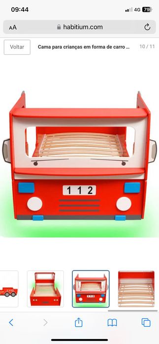 Cama criança BOMBEIROS