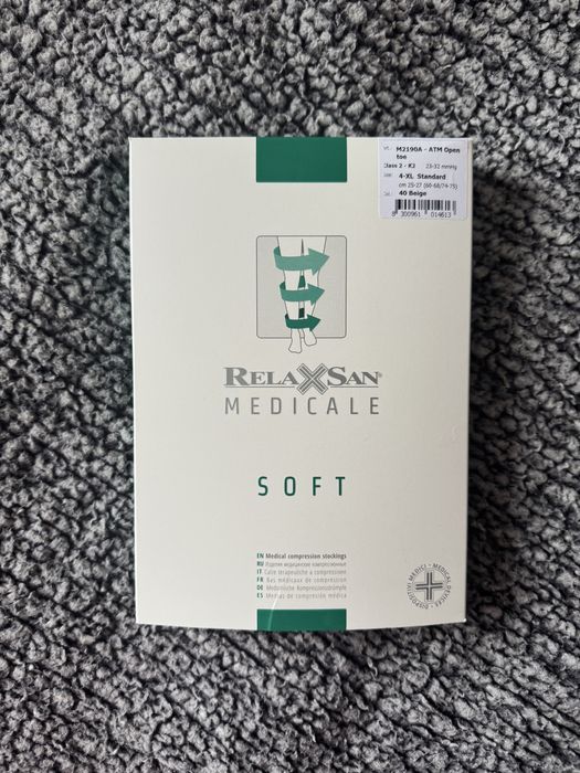 Relaxsan Medicale Soft rajstopy uciskowe ciążowe CCL2 4/XL beżowe
