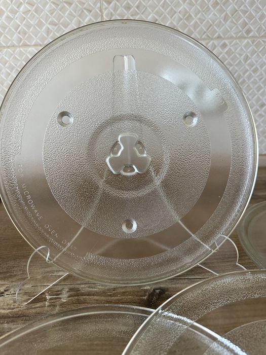 Скляна тарілка підставка для мікрохвильової печі