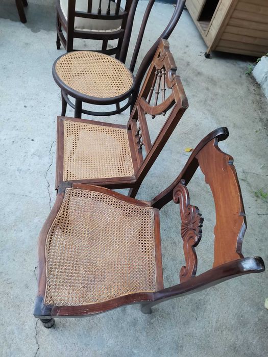 diversas cadeiras anos 50/60/70 + 2 lavatórios