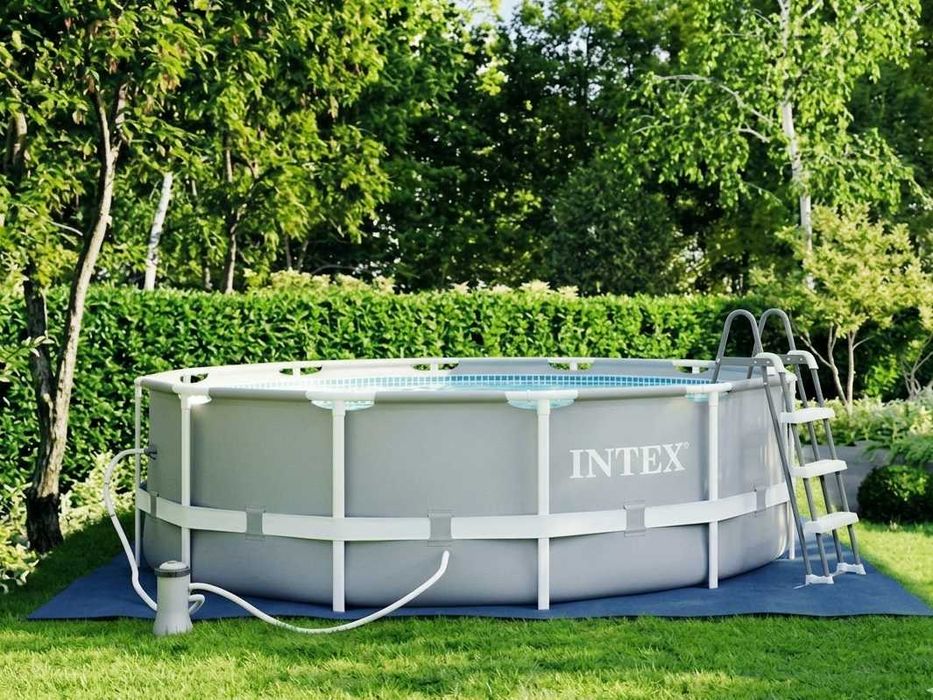 Басейн каркасний INTEX Інтекс новий 305 * 99 фільтр драбина тент / Скідка / Бассейн каркасный